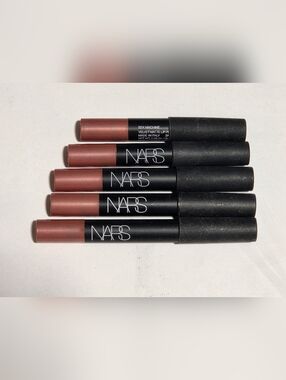 Lot 5 - NARS Velvet Matte Lip Pencils - SEX MACHINE Rose Brown Nude Discontinued